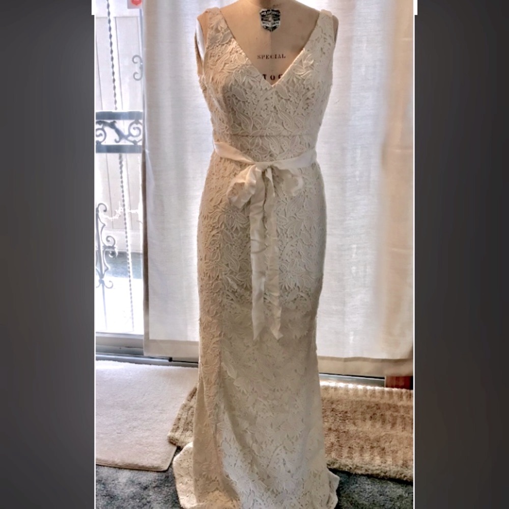 Beth Bowley BHLDN lace wedding dress